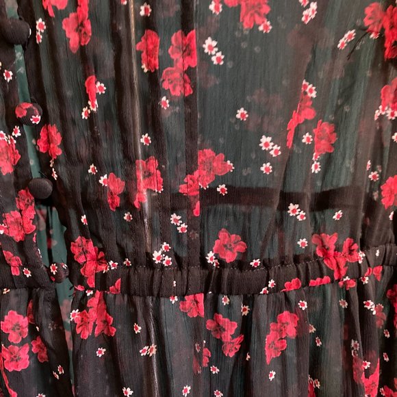 NWT Torrid Maxi Chiffon Blouse - Picture 6 of 8